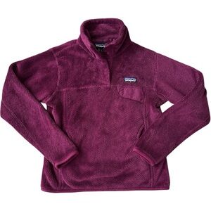 Patagonia Re-Tool Snap T Pullover Fleece Jacket Women’s Small Maroon Purple